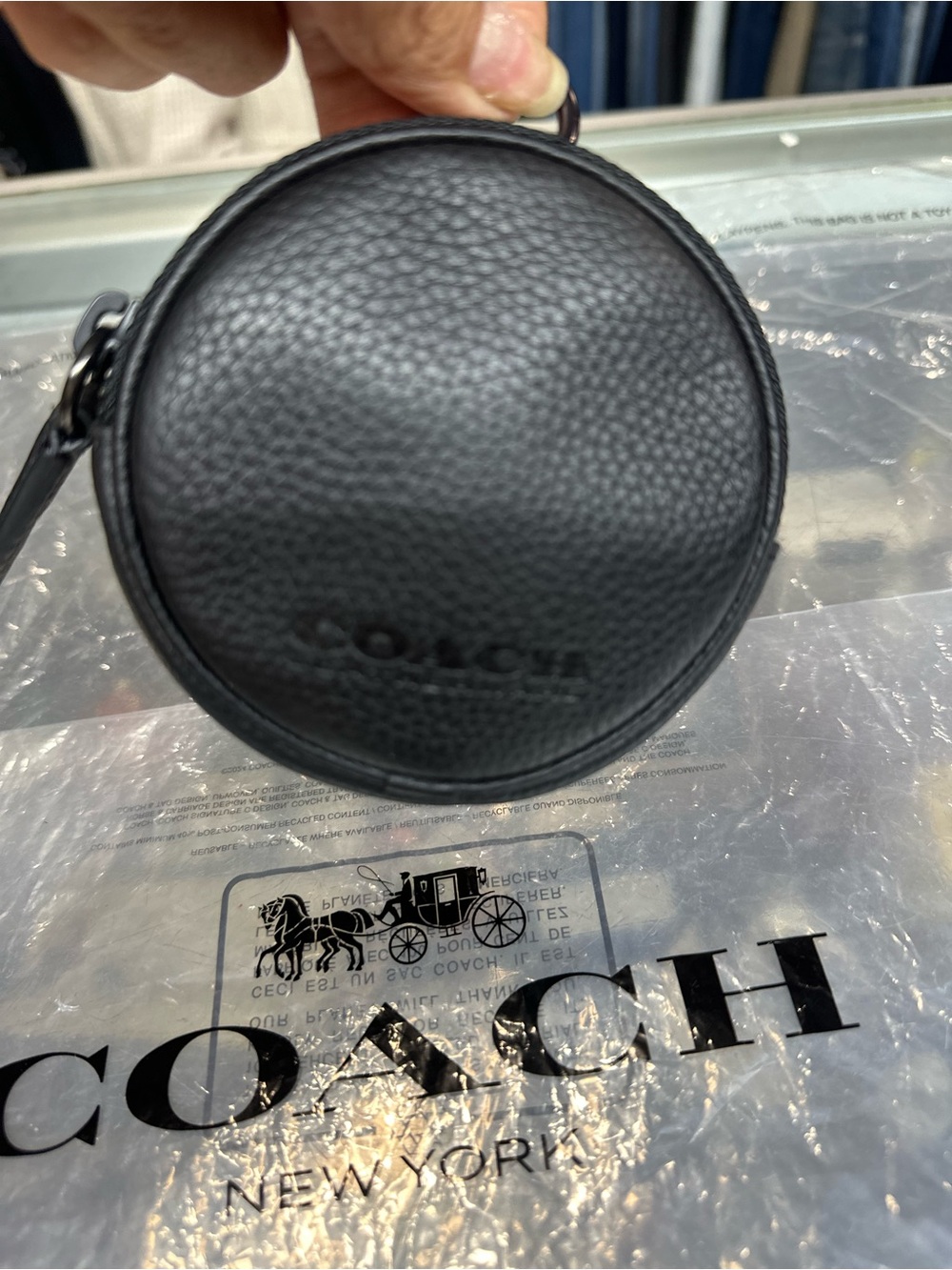 Coach Round Coin Case. New no tag